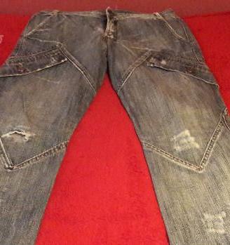 Jeans blu chiaro tasconi vita bassa Tg 46