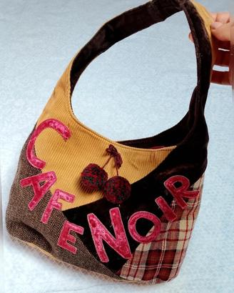 Borsa A Spalla CafèNoir Vintage Patchwork in Vellu