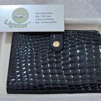 Portafoglio vintage Patrizia Nitti in coccodrillo