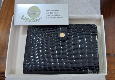 Portafoglio vintage Patrizia Nitti in coccodrillo