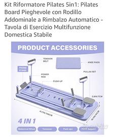 Kit riformatore pilates 5 in 1