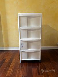 Cassettiera bianca con 4 cassetti