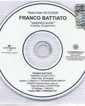 Cerco Franco Battiato - Inneres Auge - cds - Promo