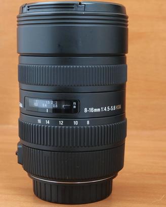 Sigma EX 8-16 F. 4.5-5.6  DC HSM per CANON