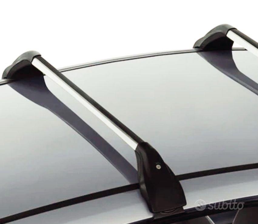 Barre Portapacchi OMAC In Alluminio Per Ford Kuga 2008-2013 - Argento, Aerodinamiche Con Guide A T, TUV, 2 Pezzi
