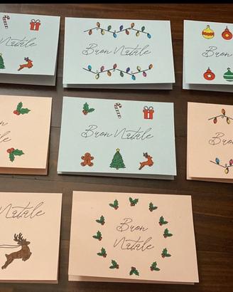 Bigliettini fatti a mano natalizi