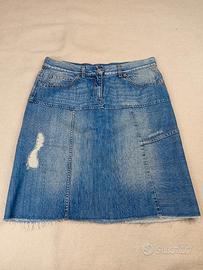 Gonna in denim Sisley