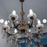 Lampadario anni 60 a gocce