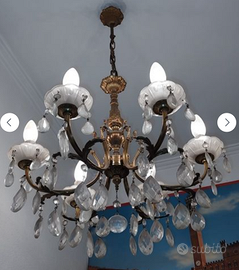 Lampadario anni 60 a gocce