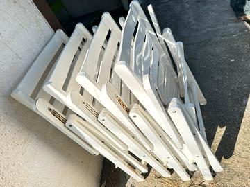 4 sedie in legno bianche fratelli Reguitti