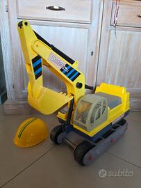 escavatore cavalcabile per bambini