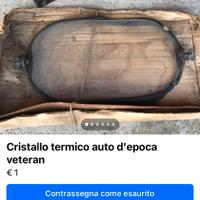 Cristallo Termico Auto Veteran da collezione