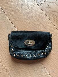 Mini borsa pelle e cavallino