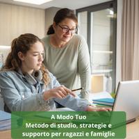 Aiuto allo studio con metodo personalizzato