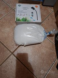 lampada acquario marino e sabbia 