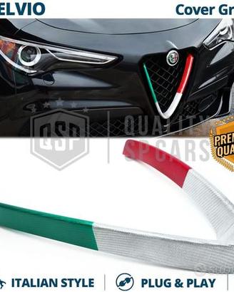 Cover Griglia per STELVIO Carbonio Bandiera ITALIA