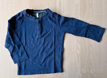 Maglia bambino 18/24mesi 86cm SUN 68 in cotone blu