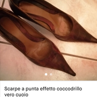 Scarpe effetto coccodrillo