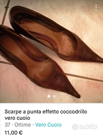 Scarpe effetto coccodrillo