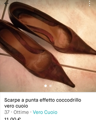 Scarpe effetto coccodrillo
