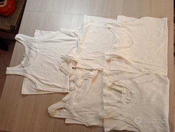 canottiere bianche uomo taglia 4