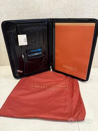 Cartella porta documenti in pelle nera Chiarugi