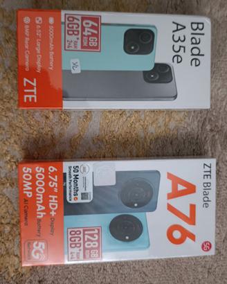 2 smartphone ZTE A76 sigillati 