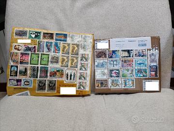 2  buste con super affrancatura multipla