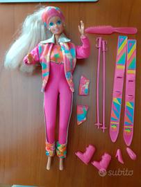Bambola barbie sciatrice vintage 1991