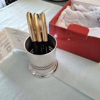 Portapenne nuovo, 126 grammi di argento 800