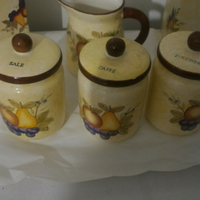 Vaso porta sale zucchero con caraffa vintage