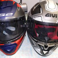 COPPIA DI CASCHI INTEGRALI LS2 e GIVI, TAGLIA M
