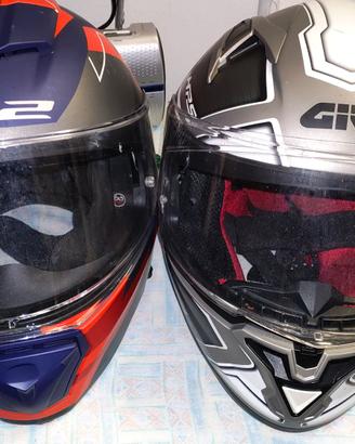 COPPIA DI CASCHI INTEGRALI LS2 e GIVI, TAGLIA M