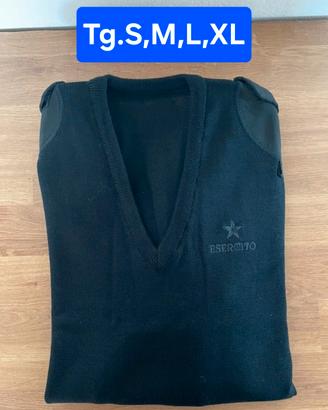 Maglione Esercito nero unisex pullover tg.varie