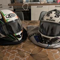 Coppia caschi X-lite e Shark