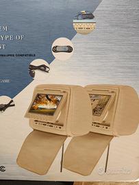 Poggia testa per auto con schermo per auto 