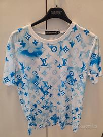 T-SHIRT LOUIS VUITTON XL MONOGRAM AZZURRO 