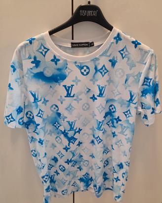 T-SHIRT LOUIS VUITTON XL MONOGRAM AZZURRO 