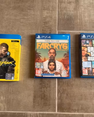 GTA5 - CYBERPUNK 2077 - FAR CRY 6 - PS4