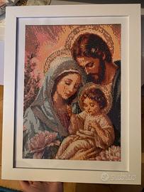 Diamond painting Sacra Famiglia 30x40 con cornice