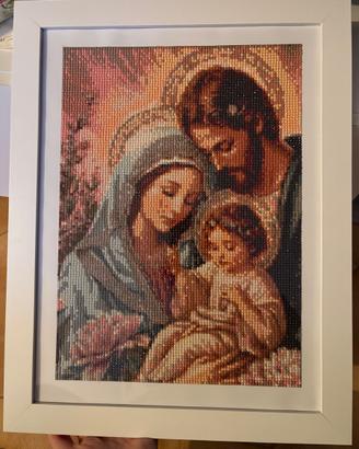Diamond painting Sacra Famiglia 30x40 con cornice