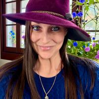 Cappello vintage Marone 1881 feltro lana bicolor
