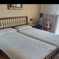 Letto matrimoniale legno vintage