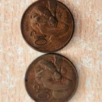 2 monete antiche Italia del 1921