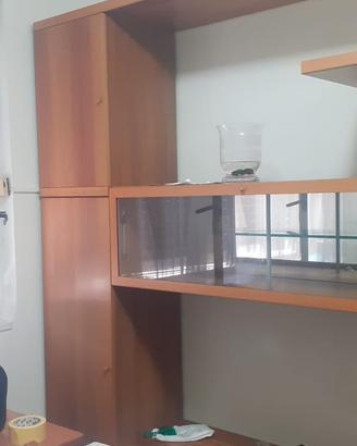 Parete attrezzata in legno