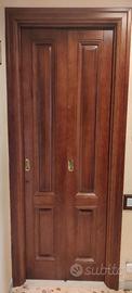 Porta a libro piena  in legno massello come nuova
