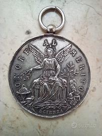 ARGENTO Umberto I di Savoia onore al merito 