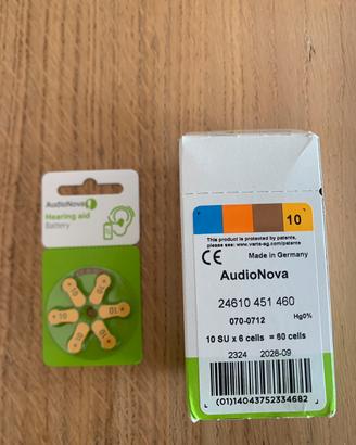 Batterie per apparecchi acustici