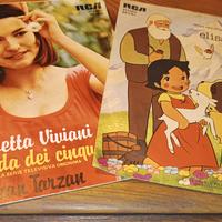 2 dischi 45 giri Elisabetta Viviani-Heidi e Tarzan