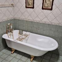 Vasca in ghisa con i piedini